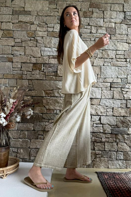 Conrad Box Cotton Knit Summer Oat